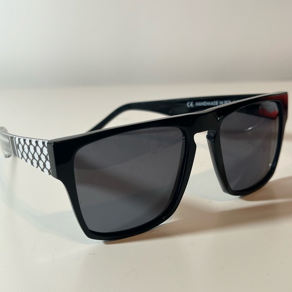 Fancy Troubles Sunglasses Handmade In Poland Women’s OS Black Geographic Print - Picture 6 of 6